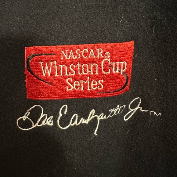 Dale Earnhardt Jr NASCAR Racing Reversible Wool Leather Jacket/Coat Size 3XL - Picture 10 of 13